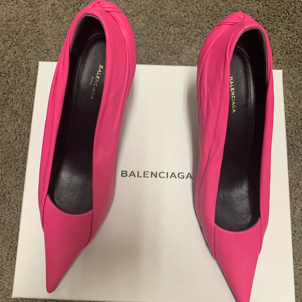Pink Balenciaga Knife Pumps